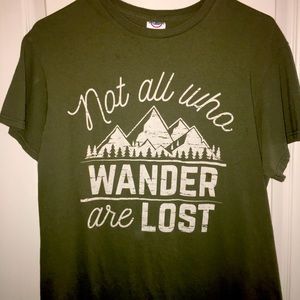 3/$25❗️Sale❗️Not All Who Wander Are Lost  Sz Med